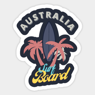 Australia surf board Sticker